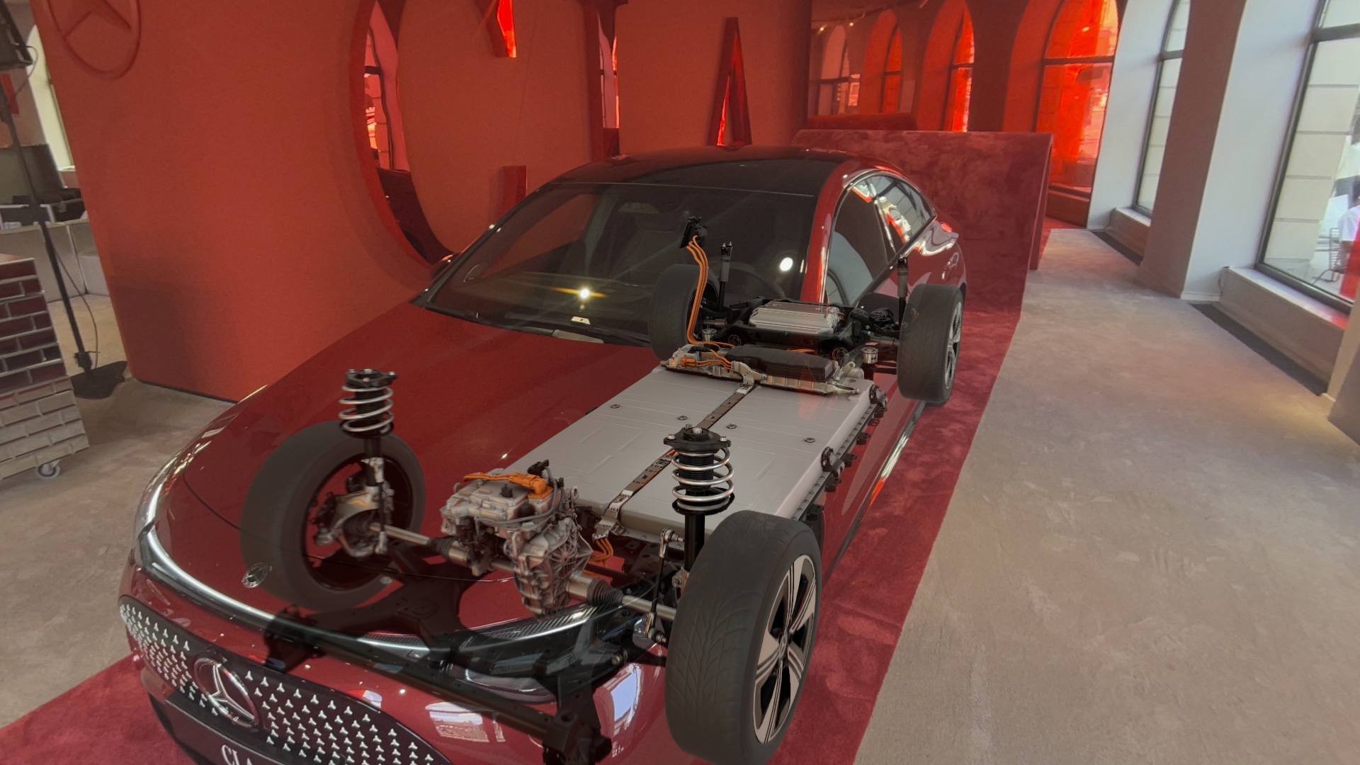 CLA Drivetrain am echten Fahrzeug Odeonsplatz